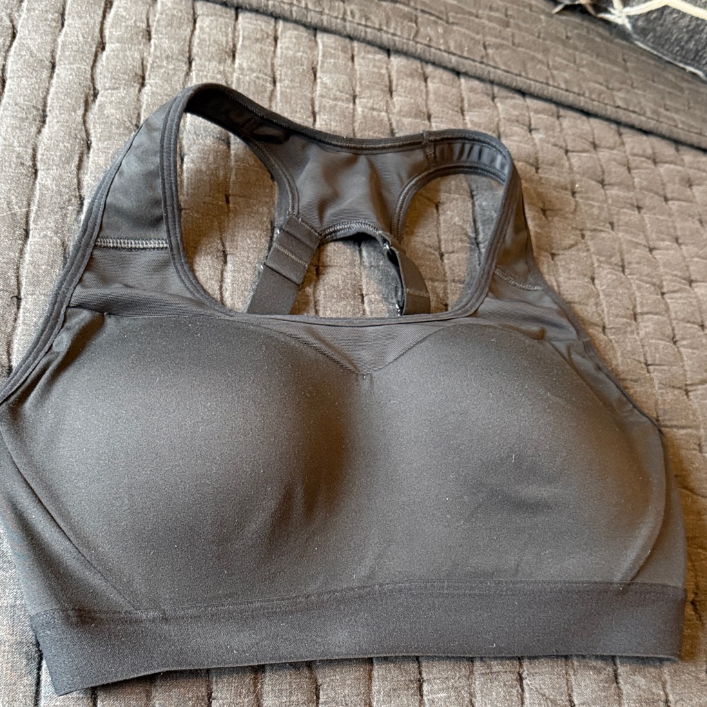 Black Gymshark High Support Sports Bra
